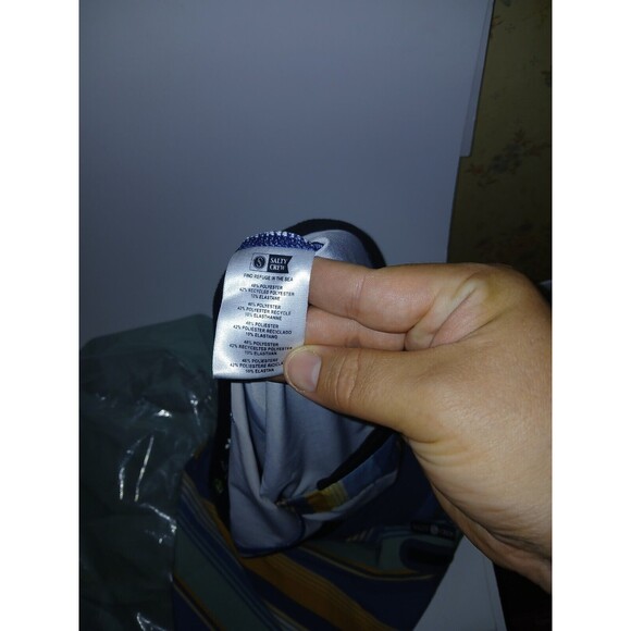 Salty Crew Board Shorts Horizontal Stripes Mens Sz 33x9 Multi Stretch Quick Dry - Picture 3 of 15